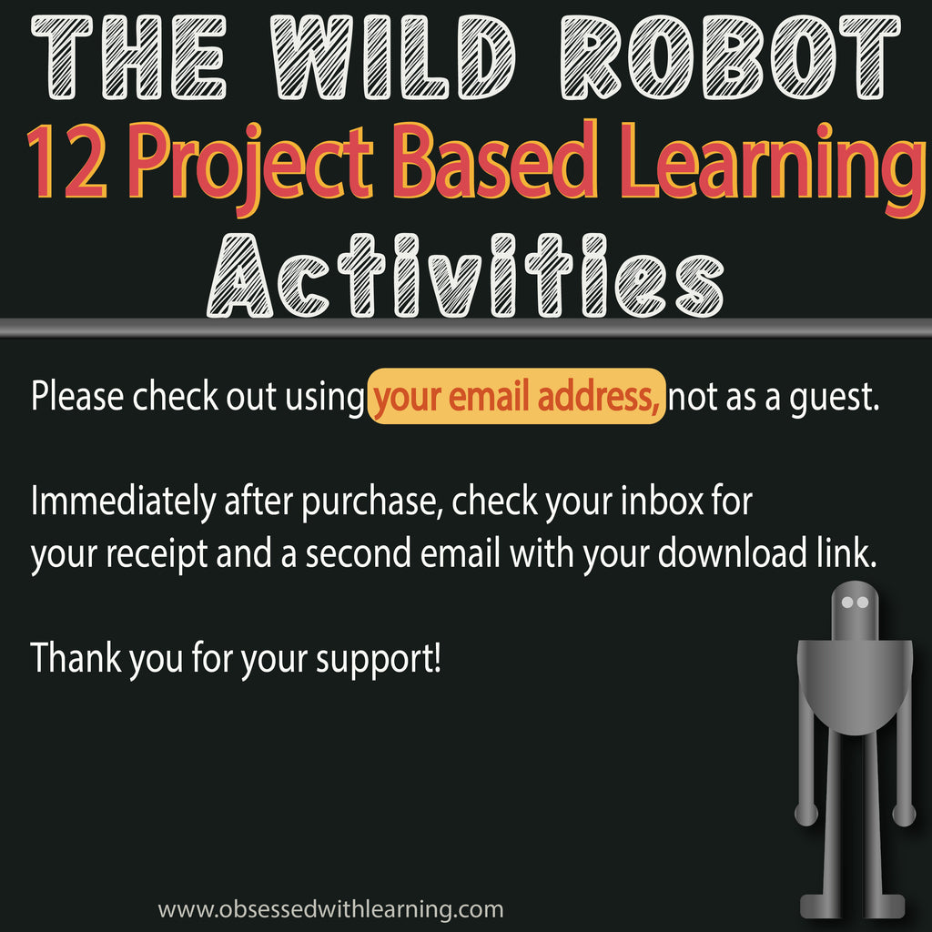 The Wild Robot Activities, 12 Research Projects, PBL, Rubrics, Novel Study