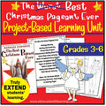 The Best Christmas Pageant Ever Activities, Novel Study, PBL, STEM, & Rubrics