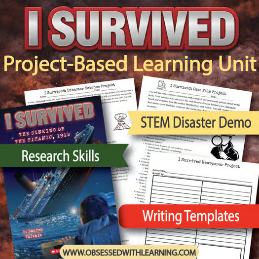 I Survived Project-Based Learning Unit, 11 Engaging Activities & STEM Projects