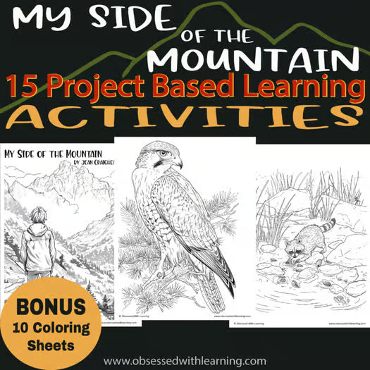 My Side of the Mountain Activities, 15 Research Projects, PBL, STEM, Rubrics