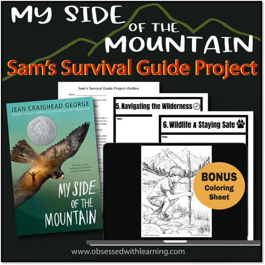 My Side of the Mountain Novel Study Project, Survival Guide Research & Writing