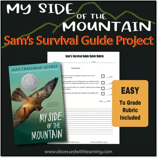 My Side of the Mountain Novel Study Project, Survival Guide Research & Writing