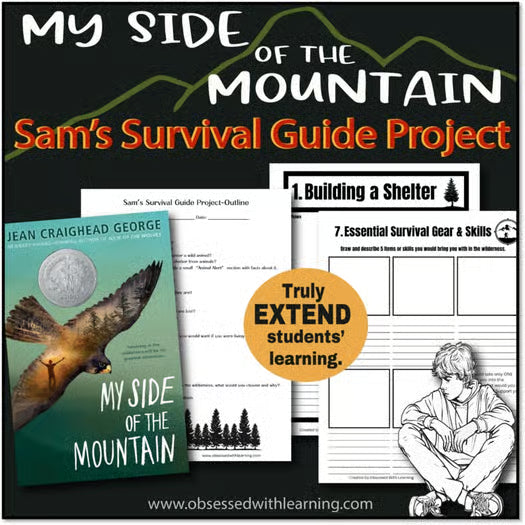 My Side of the Mountain Novel Study Project, Survival Guide Research & Writing