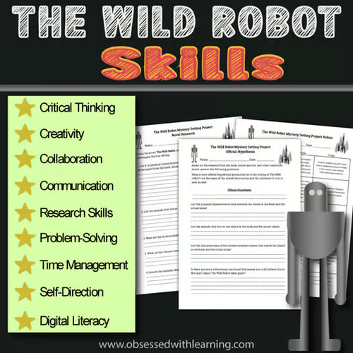 The Wild Robot Activities, 12 Research Projects, PBL, Rubrics, Novel Study
