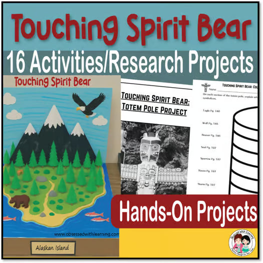 Touching Spirit Bear, 16 Research Projects, PBL, SEL, Rubrics, Novel Study