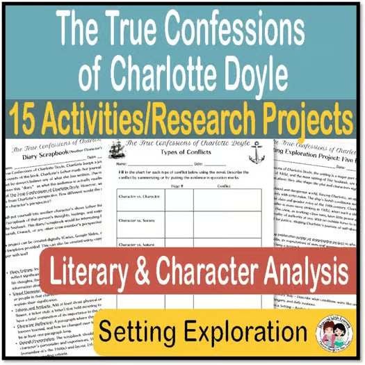 The True Confessions of Charlotte Doyle Activities, 15 Research Projects Rubrics