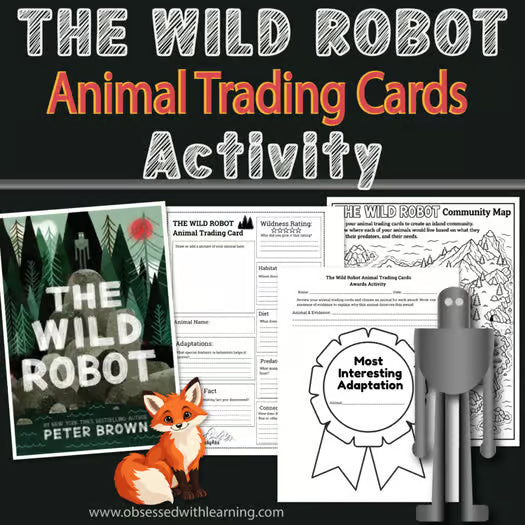 The Wild Robot Activities: Animal Trading Cards Research Project, Rubric