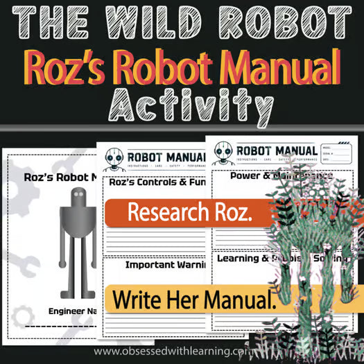 The Wild Robot Novel Study Activity: Roz's Robot Manual Writing Project, Rubric