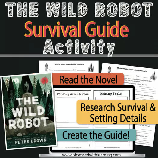 The Wild Robot Survival Guide Project, Research, Writing Activity, Rubric