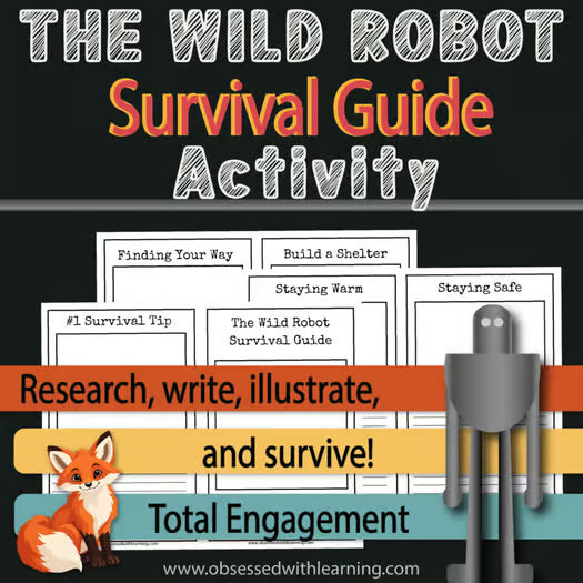 The Wild Robot Survival Guide Project, Research, Writing Activity, Rubric